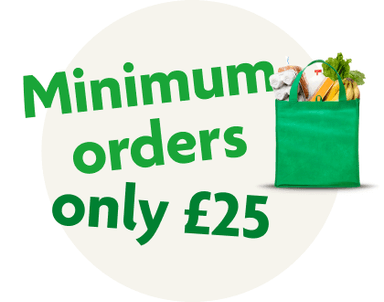 Minimum orders only £25